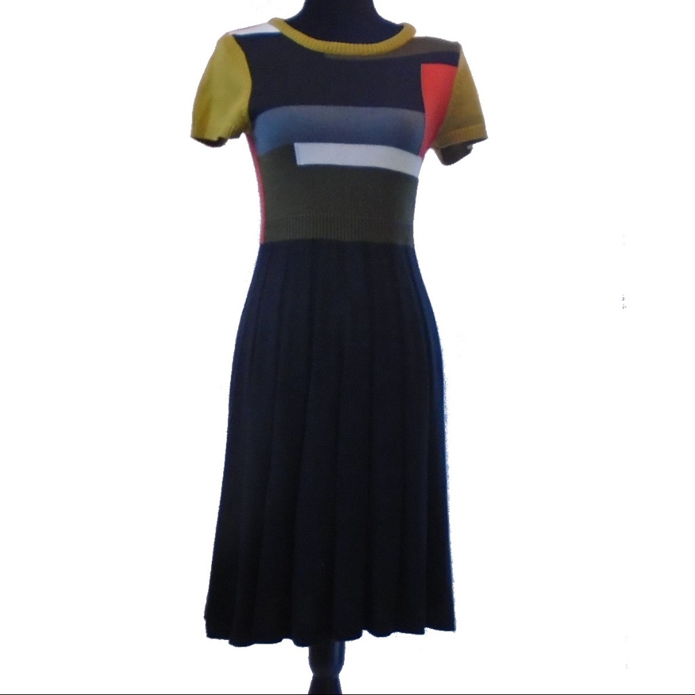 Vince Camuto Knit Block Color Dress